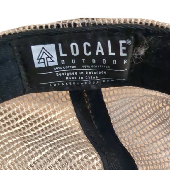 Cap Emb Mountains Locale Outdoors Trucker Hat - Picture 3 of 3